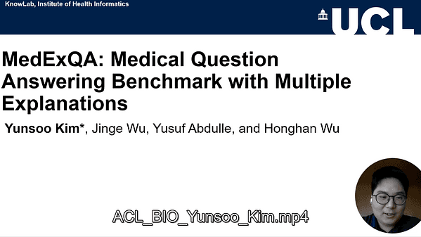 MedExQA: Medical Question Answering Benchmark with Multiple Explanations