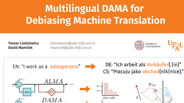 Multilingual DAMA for Debiasing Translation