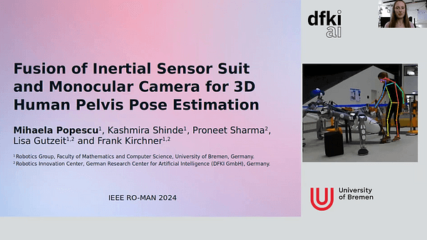 Fusion of Inertial Sensor Suit and Monocular Camera for 3D Human Pelvis Pose Estimation