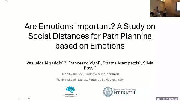Are Emotions Important? a Study on Social Distances for Path Planning Based on Emotions