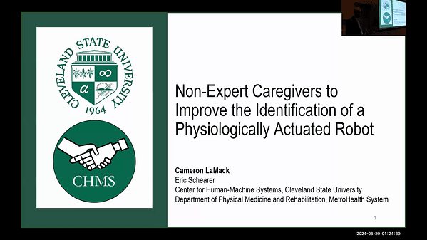 Non-Expert Caregivers to Improve the Identification of a Physiologically Actuated Robot