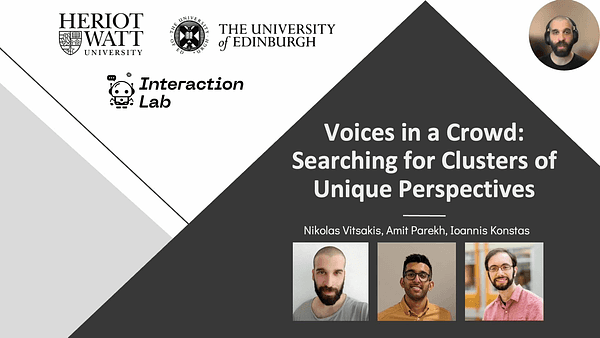Voices in a Crowd: Searching for clusters of unique perspectives