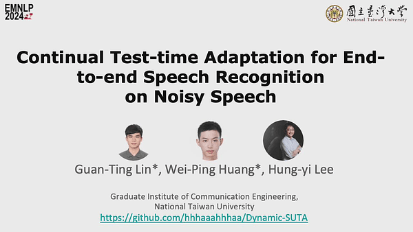 Continual Test-time Adaptation for End-to-end Speech Recognition on Noisy Speech