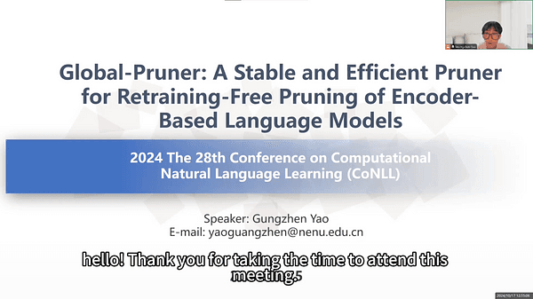 Global-Pruner: A Stable and Efficient Pruner for Retraining-Free Pruning of Encoder-Based Language Models