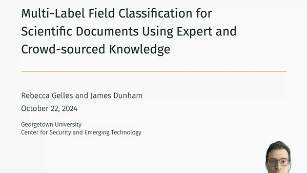 Multi-Label Field Classification for Scientific Documents using Expert and Crowd-sourced Knowledge