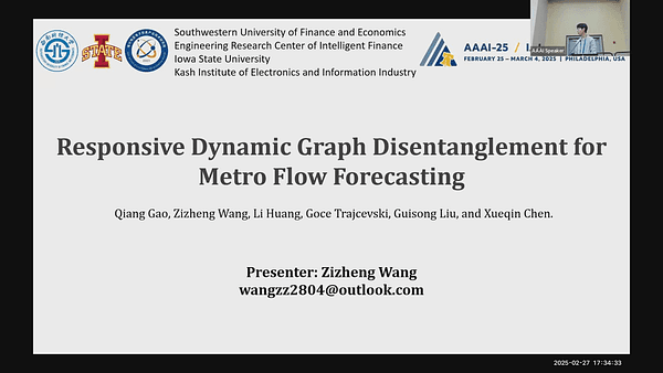 Responsive Dynamic Graph Disentanglement for Metro Flow Forecasting