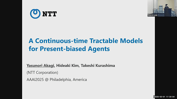 A Continuous-time Tractable Model for Present-biased Agents