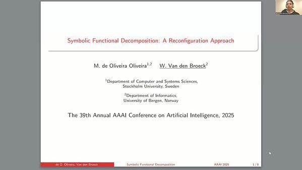 Symbolic Functional Decomposition: A Reconfiguration Approach