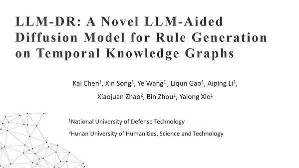 LLM-DR: A Novel LLM-Aided Diffusion Model for Rule Generation on Temporal Knowledge Graphs