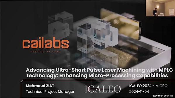 Advancing Ultra-Short Pulse Laser Machining with MPLC Technology: Enhancing Micro-Processing Capabilities