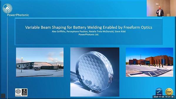 Variable Beam Shaping for Battery Welding Enabled by Freeform Optics