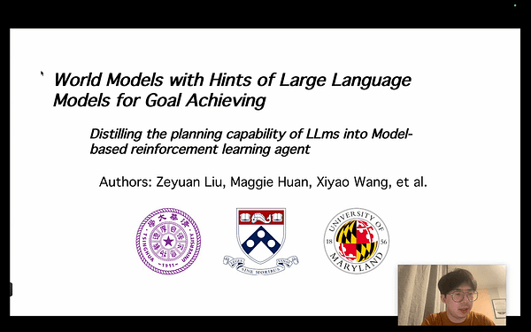 World Models with Hints of Large Language Models for Goal Achieving