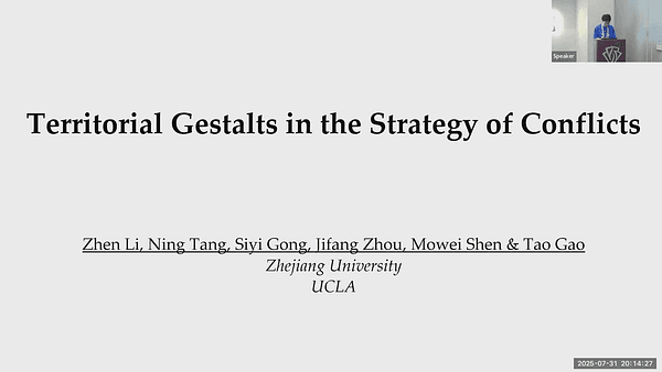 Territorial Gestalt in the Strategy of Conflicts