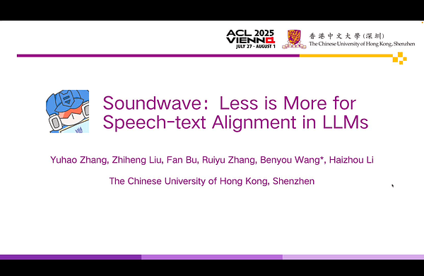Soundwave: Less is More for Speech-Text Alignment in LLMs
