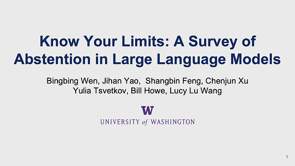 Know Your Limits: A Survey of Abstention in Large Language Models