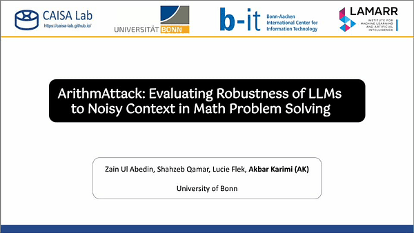 ArithmAttack: Evaluating Robustness of LLMs to Noisy Context in Math Problem Solving