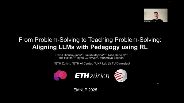 From Problem-Solving to Teaching Problem-Solving: Aligning LLMs with Pedagogy using Reinforcement Learning