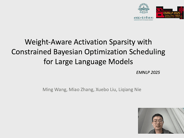 Weight-Aware Activation Sparsity with Constrained Bayesian Optimization Scheduling for Large Language Models
