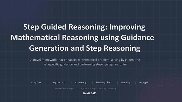Step Guided Reasoning: Improving Mathematical Reasoning using Guidance Generation and Step Reasoning