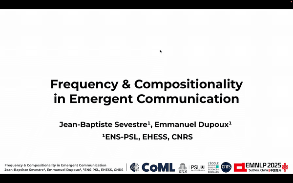 Frequency & Compositionality in Emergent Communication
