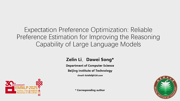 Expectation Preference Optimization: Reliable Preference Estimation for Improving the Reasoning Capability of Large Language Models