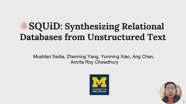 SQUiD: Synthesizing Relational Databases from Unstructured Text