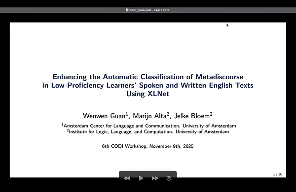 Enhancing the Automatic Classification of Metadiscourse in Low-Proficiency Learners' Spoken and Written English Texts Using XLNet