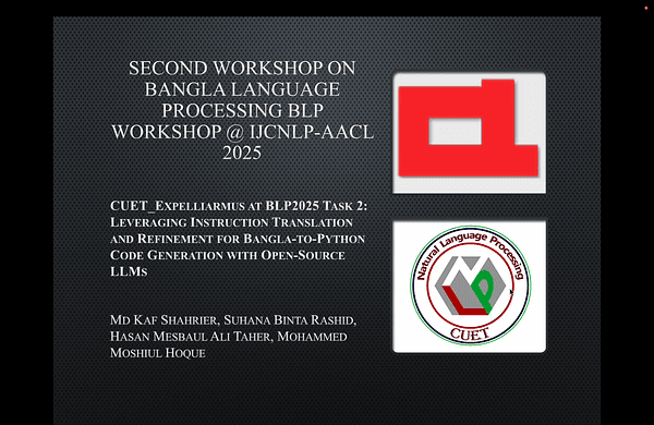 CUET_Expelliarmus at BLP2025 Task 2: Leveraging Instruction Translation and Refinement for Bangla-to-Python Code Generation with Open-Source LLMs