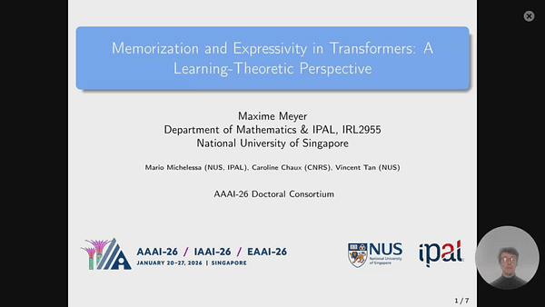 Memorization and Expressivity in Transformers: A Learning-Theoretic Perspective