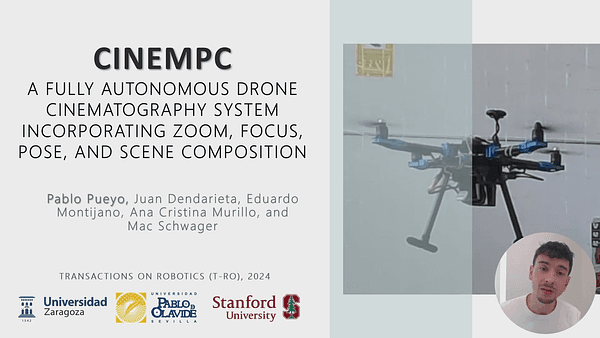 CineMPC: A fully autonomous drone cinematography system
incorporating zoom, focus, pose, and scene composition