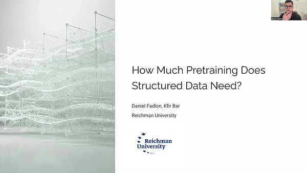 How Much Pretraining Does Structured Data Need?