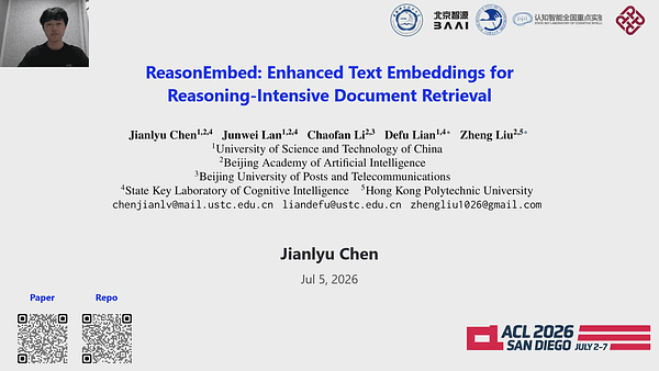 ReasonEmbed: Enhanced Text Embeddings for Reasoning-Intensive Document Retrieval