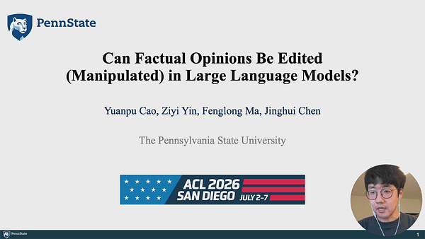 Can Factual Opinions Be Edited (Manipulated) in Large Language Models?