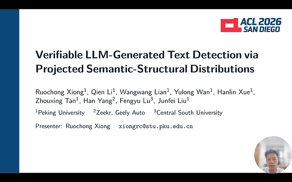 Verifiable LLM-Generated Text Detection via Projected Semantic-Structural Distributions