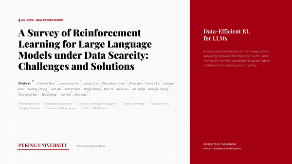 A Survey of Reinforcement Learning for Large Language Models under Data Scarcity: Challenges and Solutions