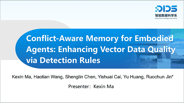 Conflict-Aware Memory for Embodied Agents: Enhancing Vector Data Quality via Detection Rules