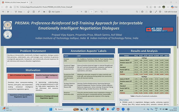 PRISMA: Preference-Reinforced Self-Training Approach for Interpretable Emotionally Intelligent Negotiation Dialogues