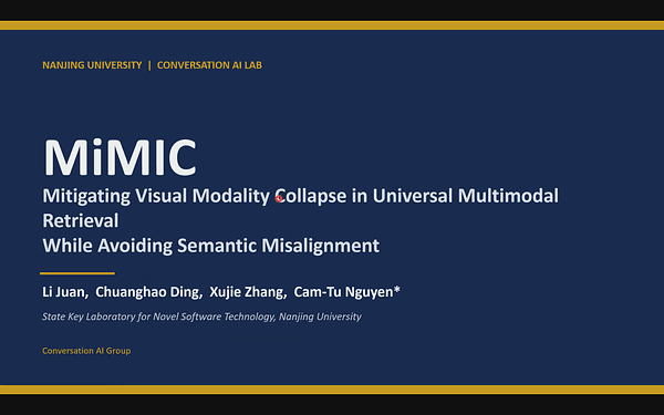 MiMIC: Mitigating Visual Modality Collapse in Universal Multimodal Retrieval While Avoiding Semantic Misalignment