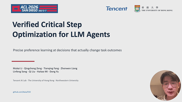 Verified Critical Step Optimization for LLM Agents