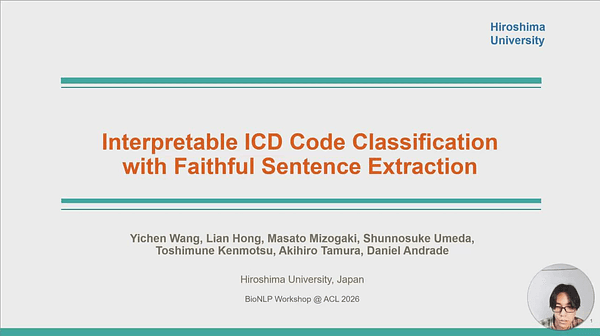 Interpretable ICD Code Classification with Faithful Sentence Extraction