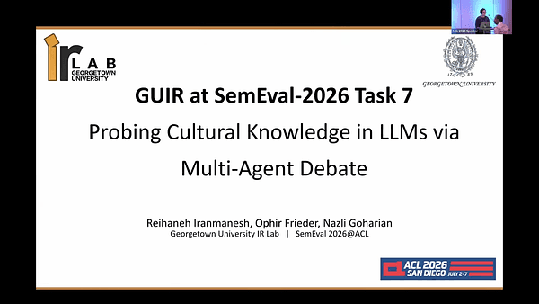 GUIR at SemEval-2026 Task 7: Probing Cultural Knowledge in LLMs via Multi-Agent Debate