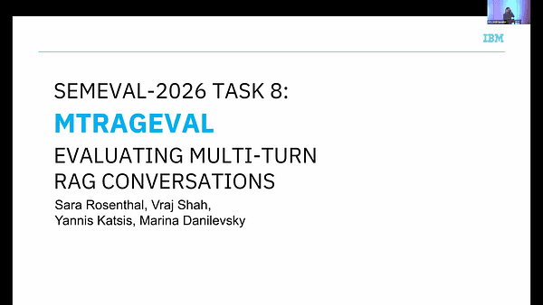 SemEval-2026 Task 8: MTRAGEval: Evaluating Multi-Turn RAG Conversations