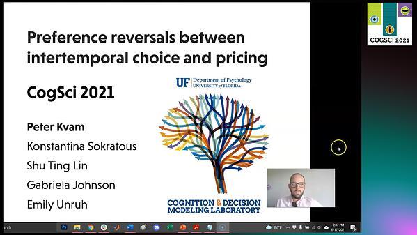 Preference reversals between intertemporal choice and pricing