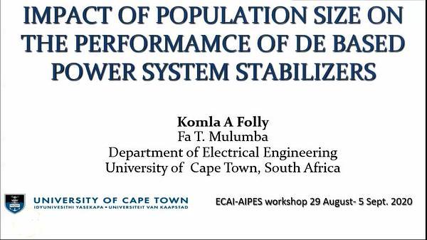 Impact of Population Size on the Performance of DE Based Power System Stabilizers