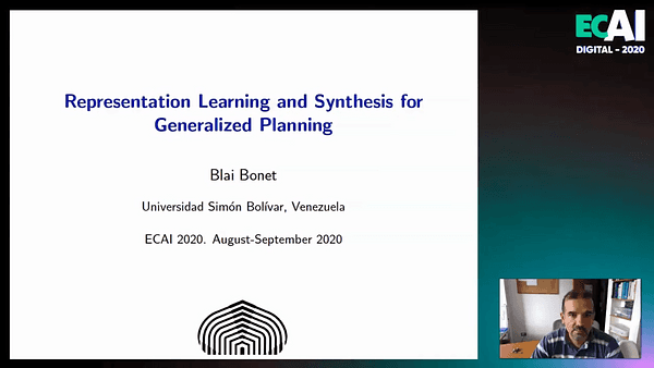 Frontiers in AI talk: Representation Learning and Synthesis for Generalized Planning