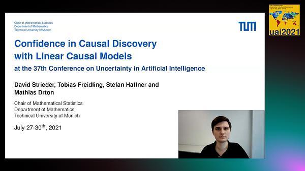 Confidence in Causal Discovery with Linear Causal Models