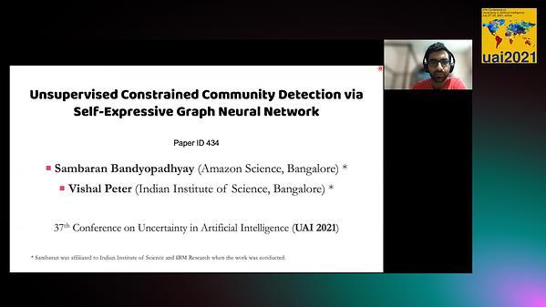 Unsupervised Constrained Community Detection via Self-Expressive Graph Neural Network