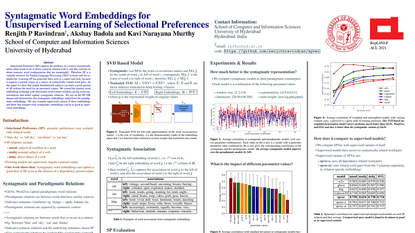 Syntagmatic Word Embeddings for Unsupervised Learning of Selectional Preferences