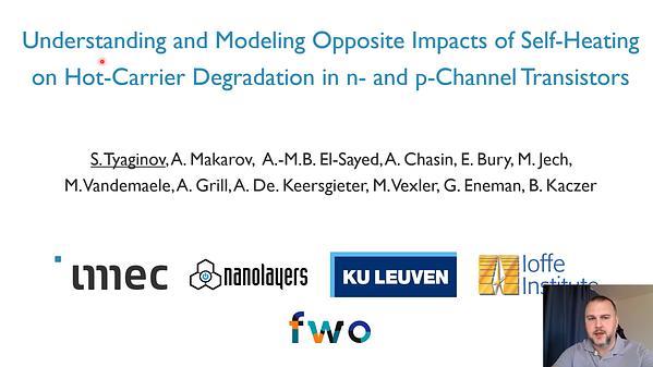 Understanding and Modeling Opposite Impacts of Self-Heating on Hot-Carrier Degradation in n- and p-channel Transistors