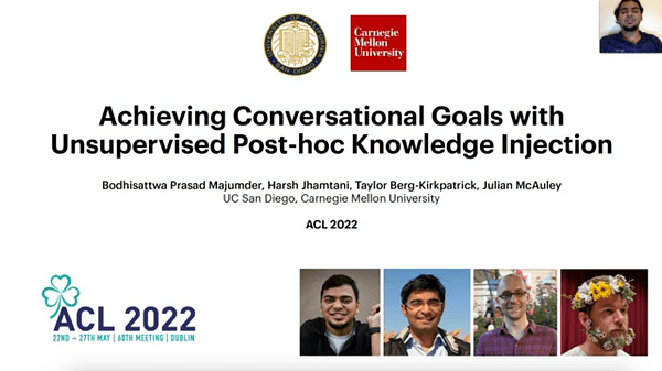 Achieving Conversational Goals with Unsupervised Post-hoc Knowledge Injection